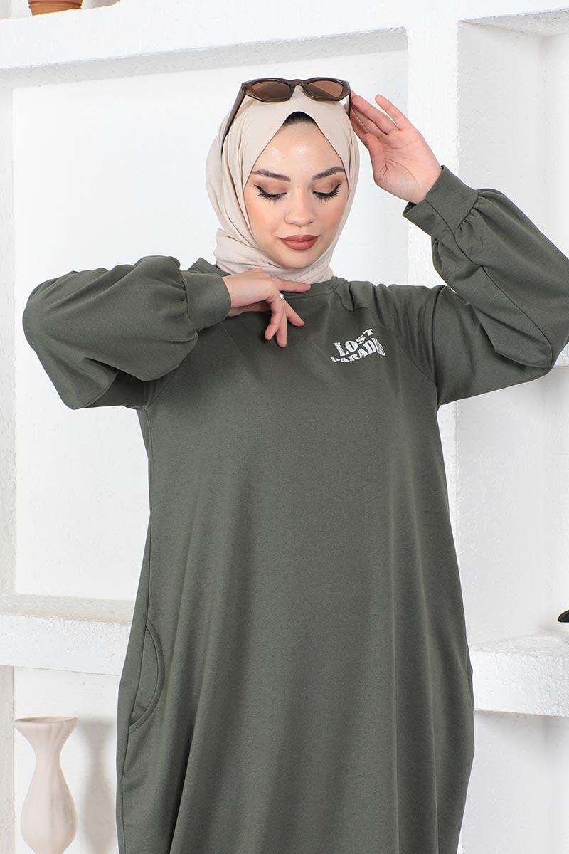 Şalvar Model Salaş Elbise Haki