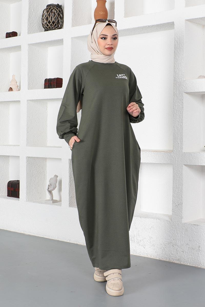 Şalvar Model Salaş Elbise Haki
