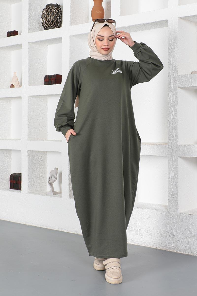 Şalvar Model Salaş Elbise Haki