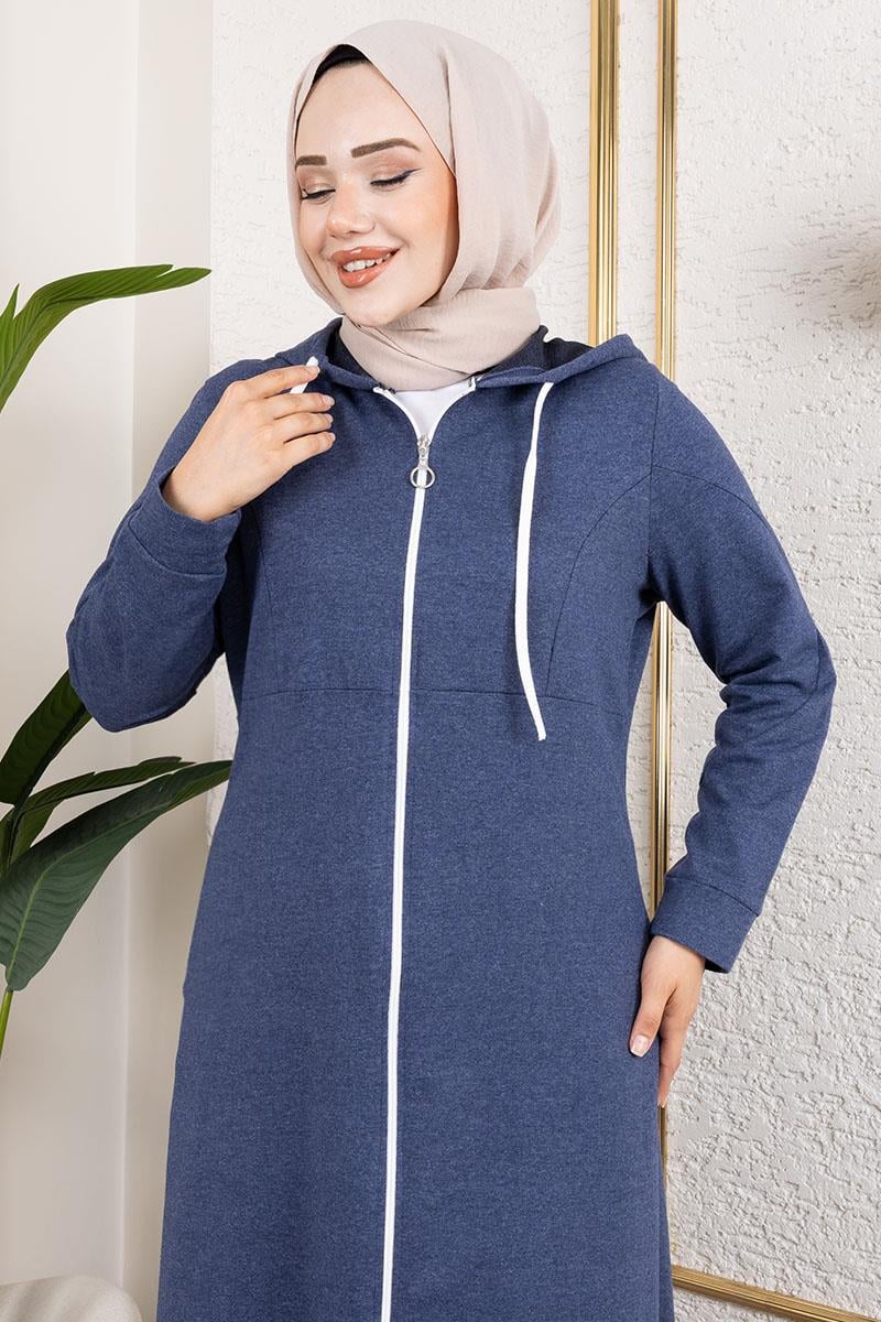 Tesettür Ferace İNDİGO
