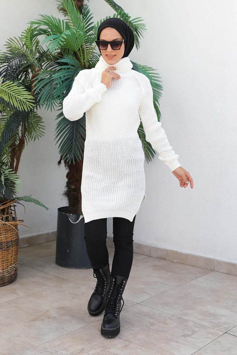 Triko Tunik Ekru