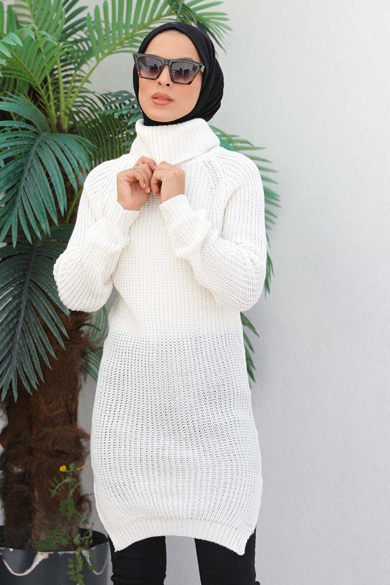 Triko Tunik Ekru
