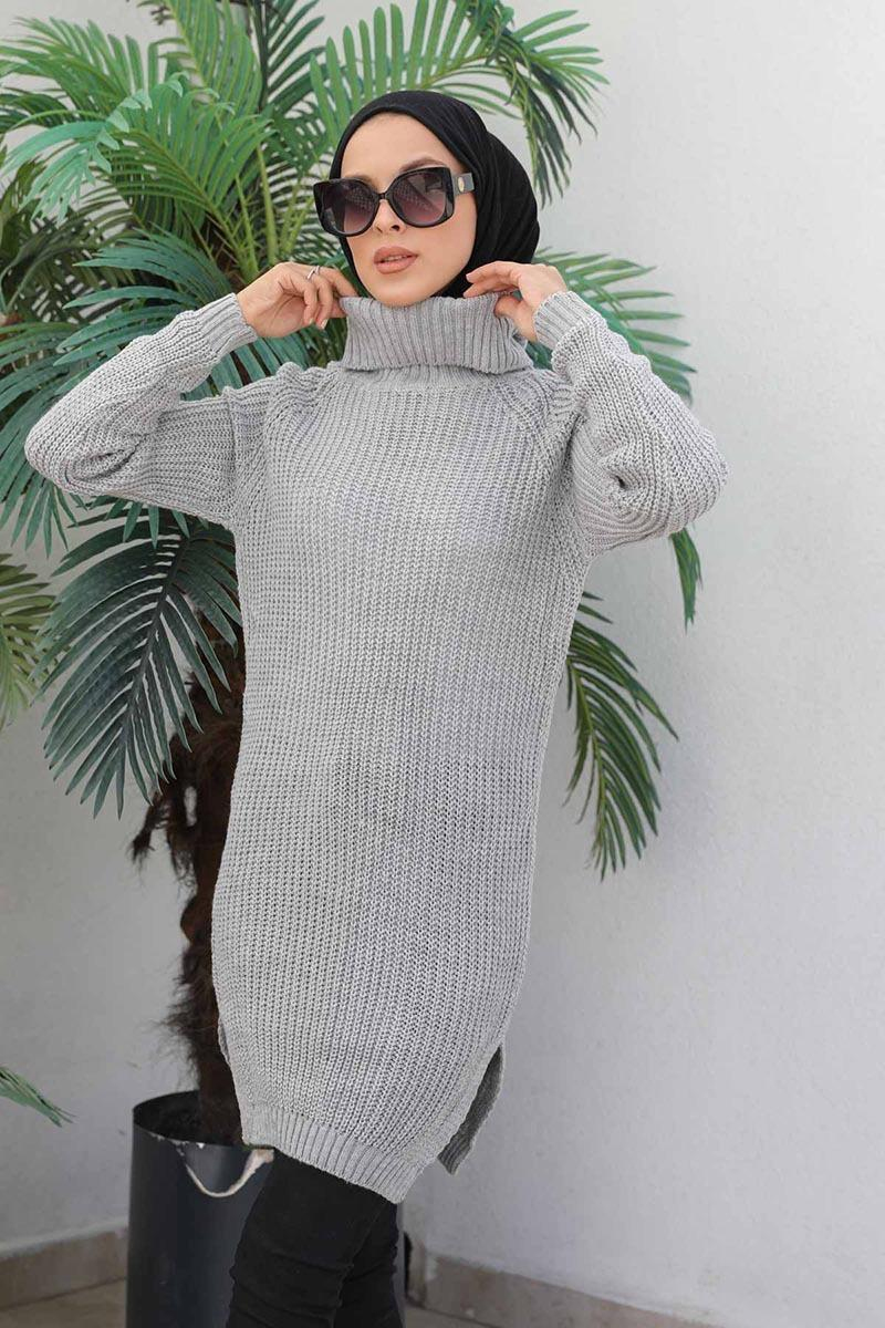 Triko Tunik Gri