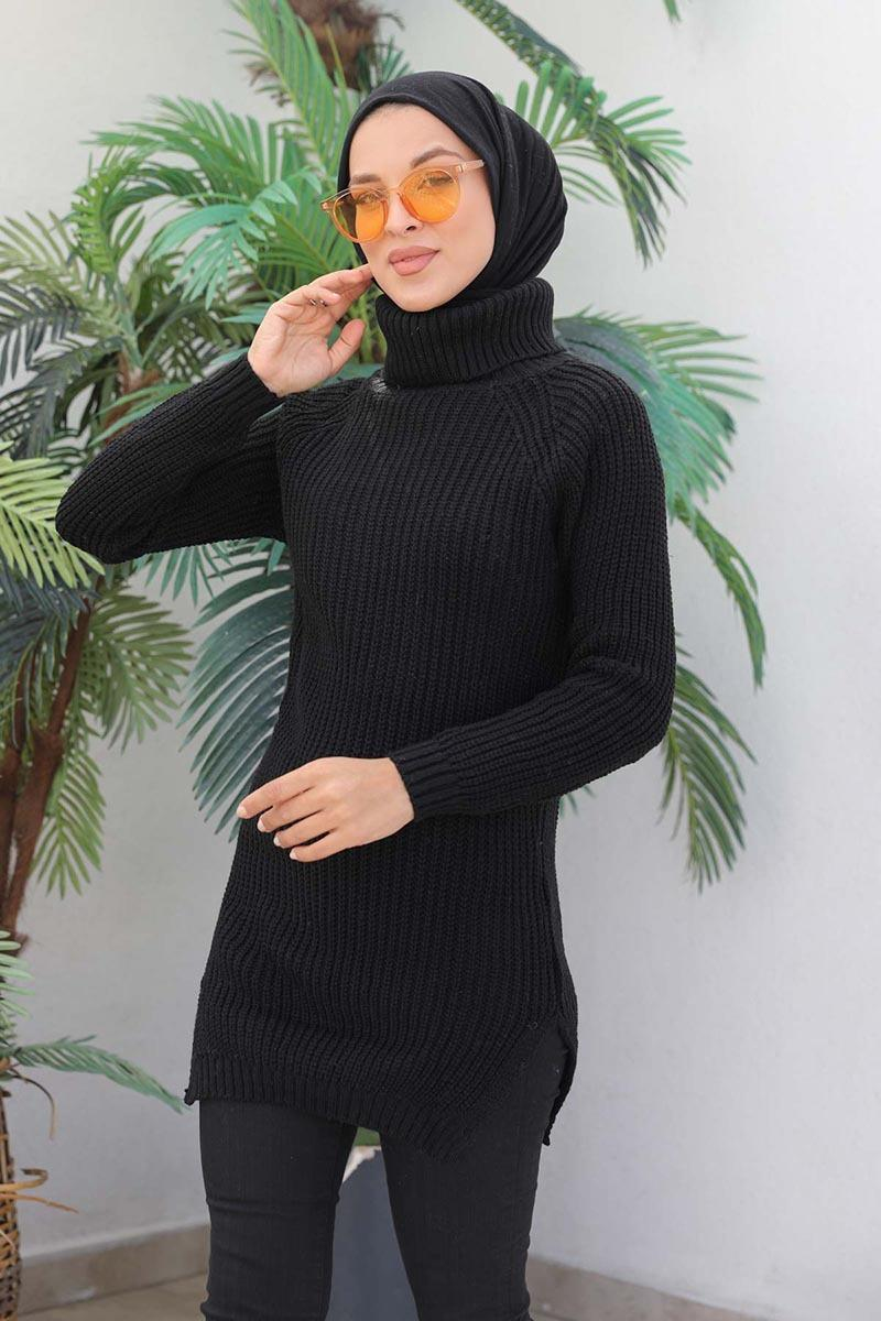 Triko Tunik Siyah