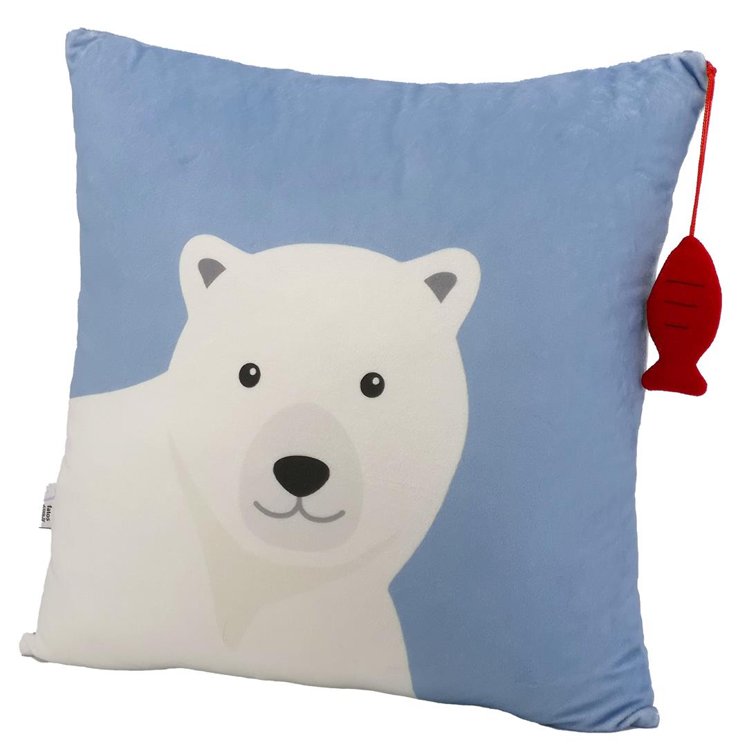 Polar Bear Themed Pillow, 30 cm