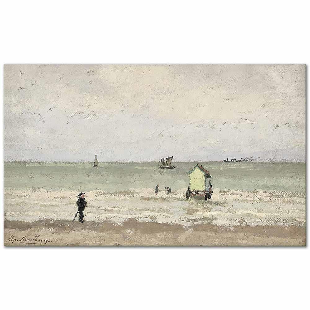 A Day by the Sea by Alphonse Asselbergs as Art Print