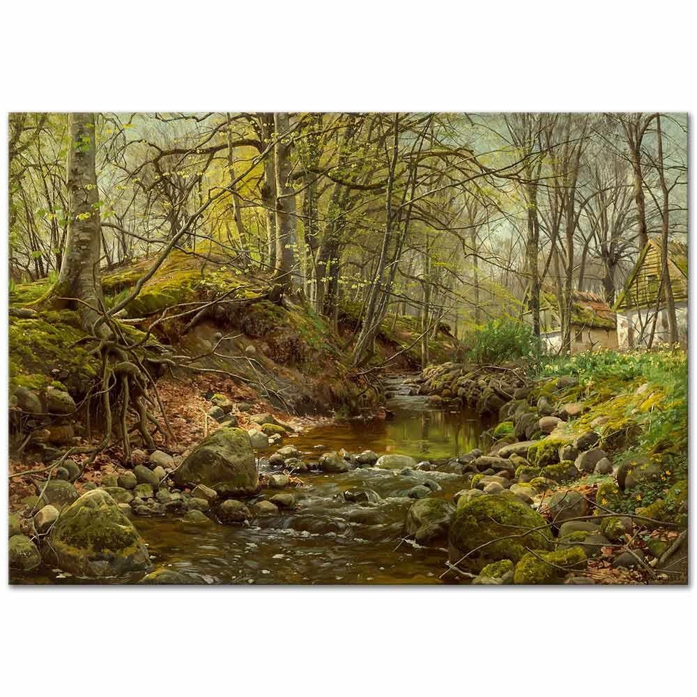 Peder Mørk Mønsted Orman Deresi Kanvas Tablo