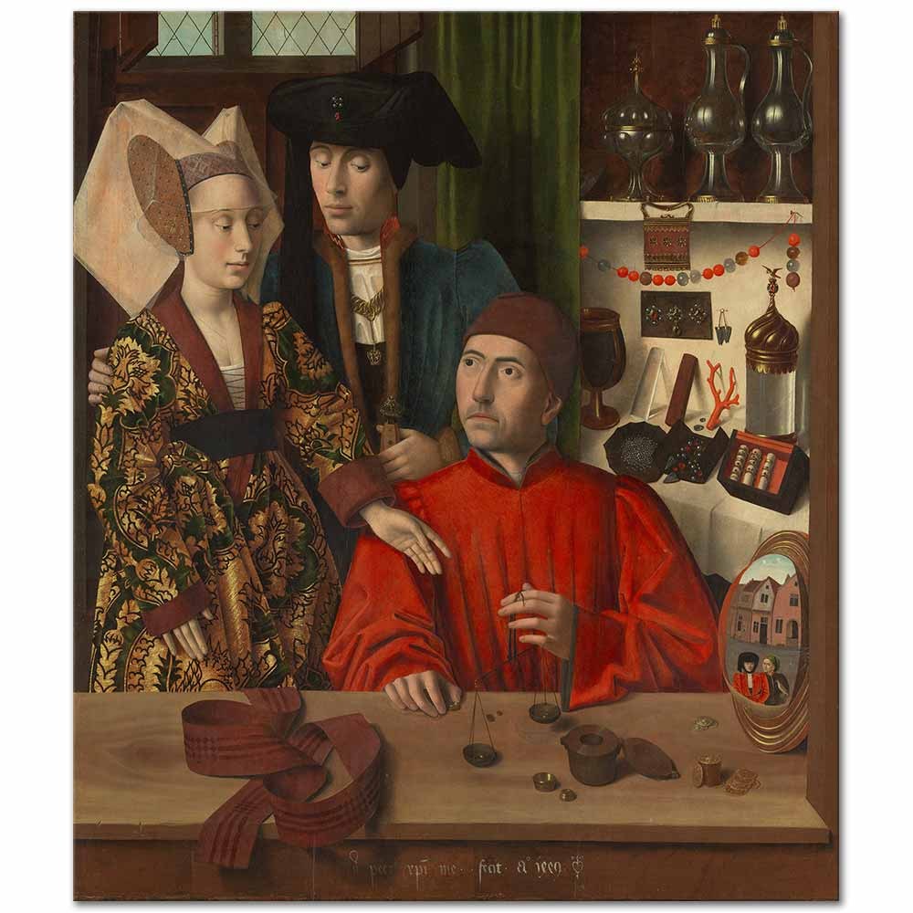 A Goldsmith in his Shop by Petrus Christus as Fine Art Print