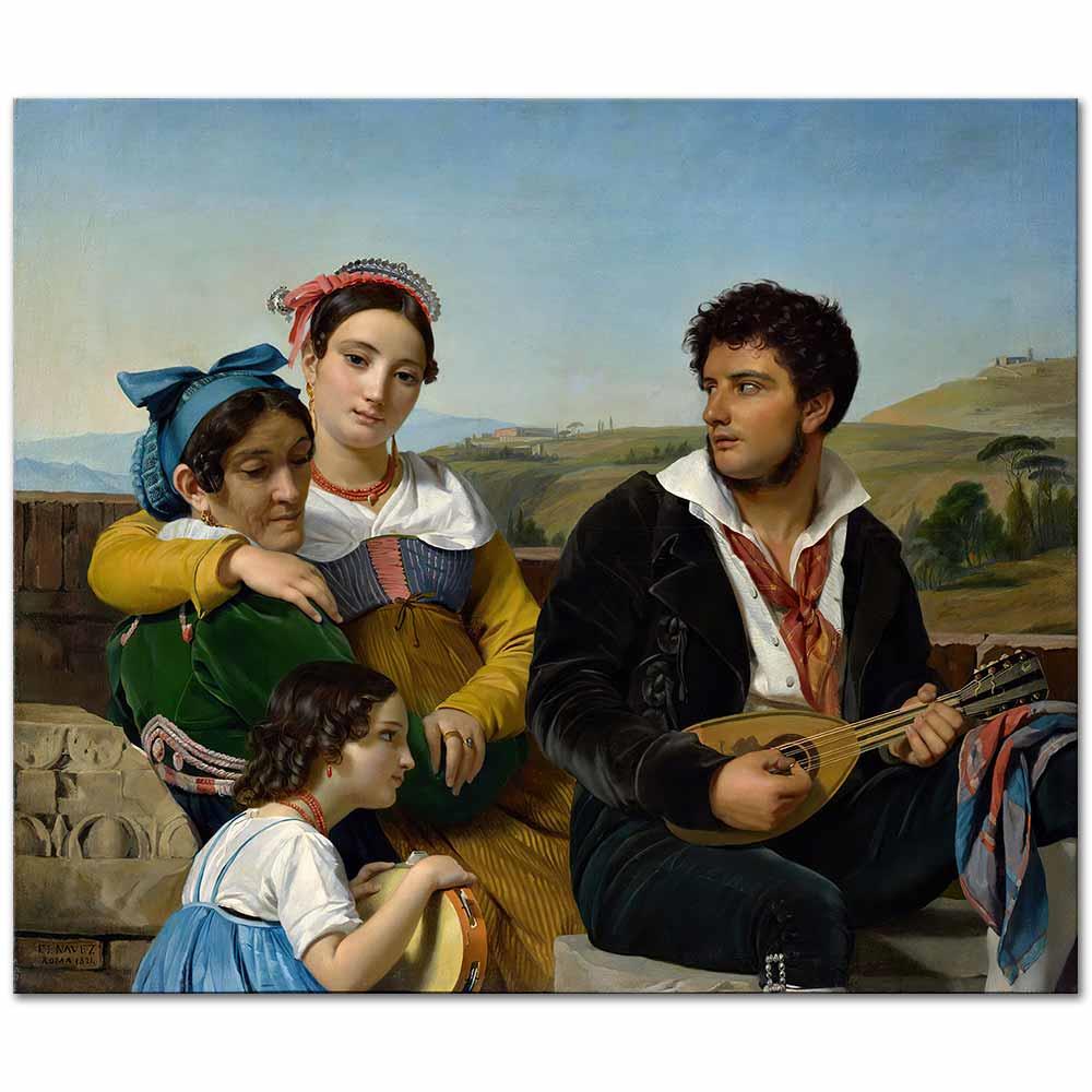 A Musical Group by François-Joseph Navez as Art Print