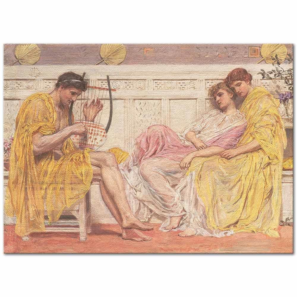 Albert Joseph Moore Müzisyen Kanvas Tablo