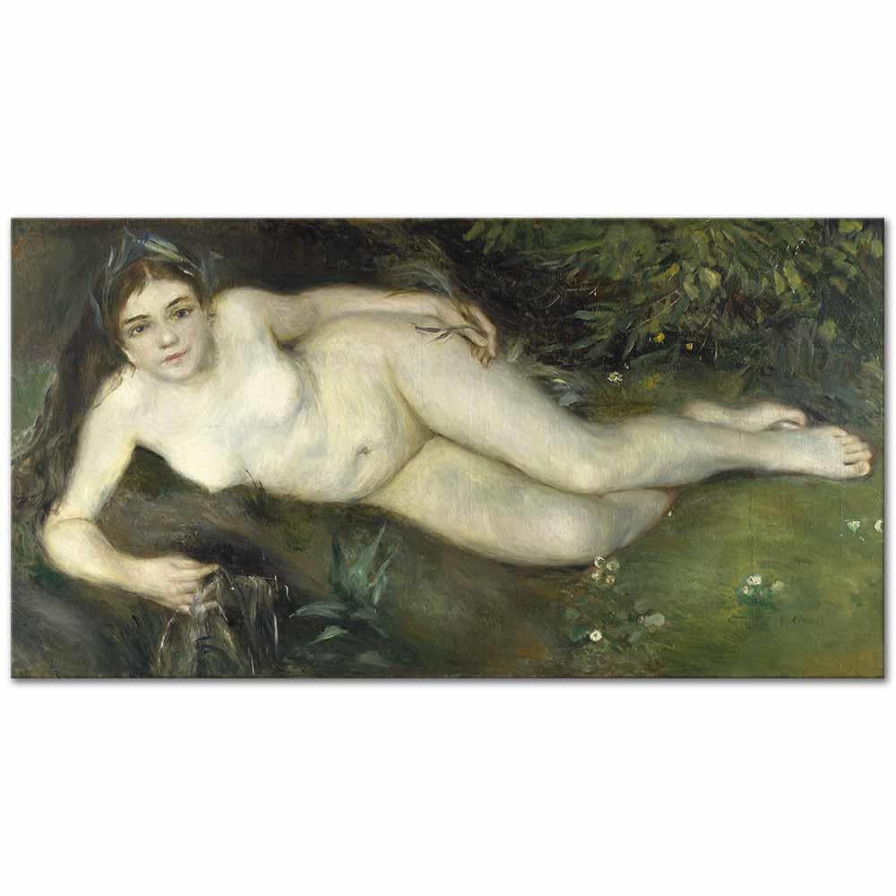 A Nymph by a Stream by Pierre Auguste Renoir as Art Print