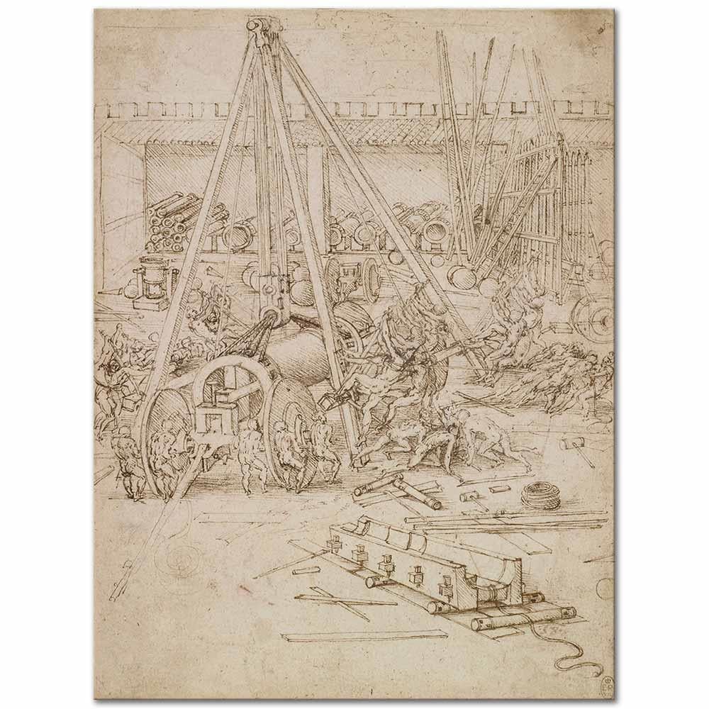 A Scene in an Arsenal by Leonardo Da Vinci