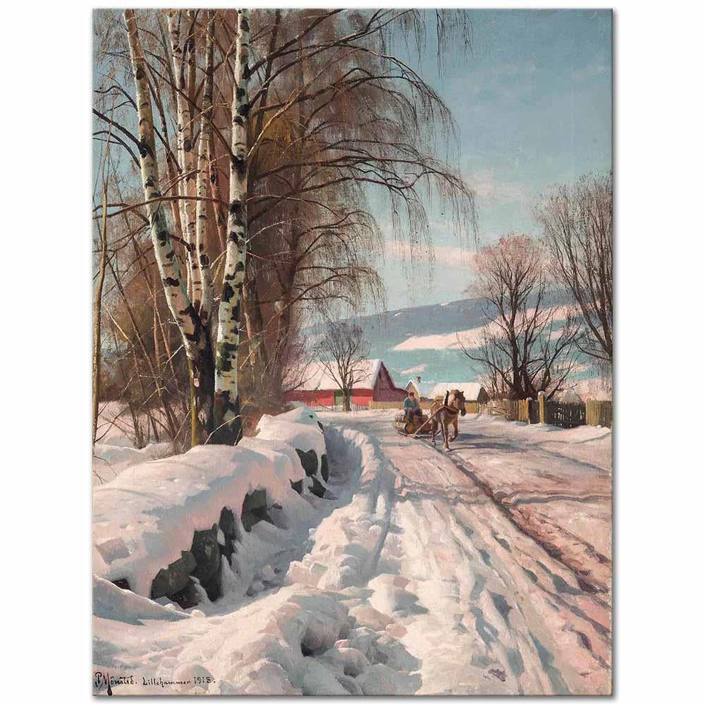 Peder Mørk Mønsted Karla Kaplı Yol, Lillehammer Kanvas Tablo