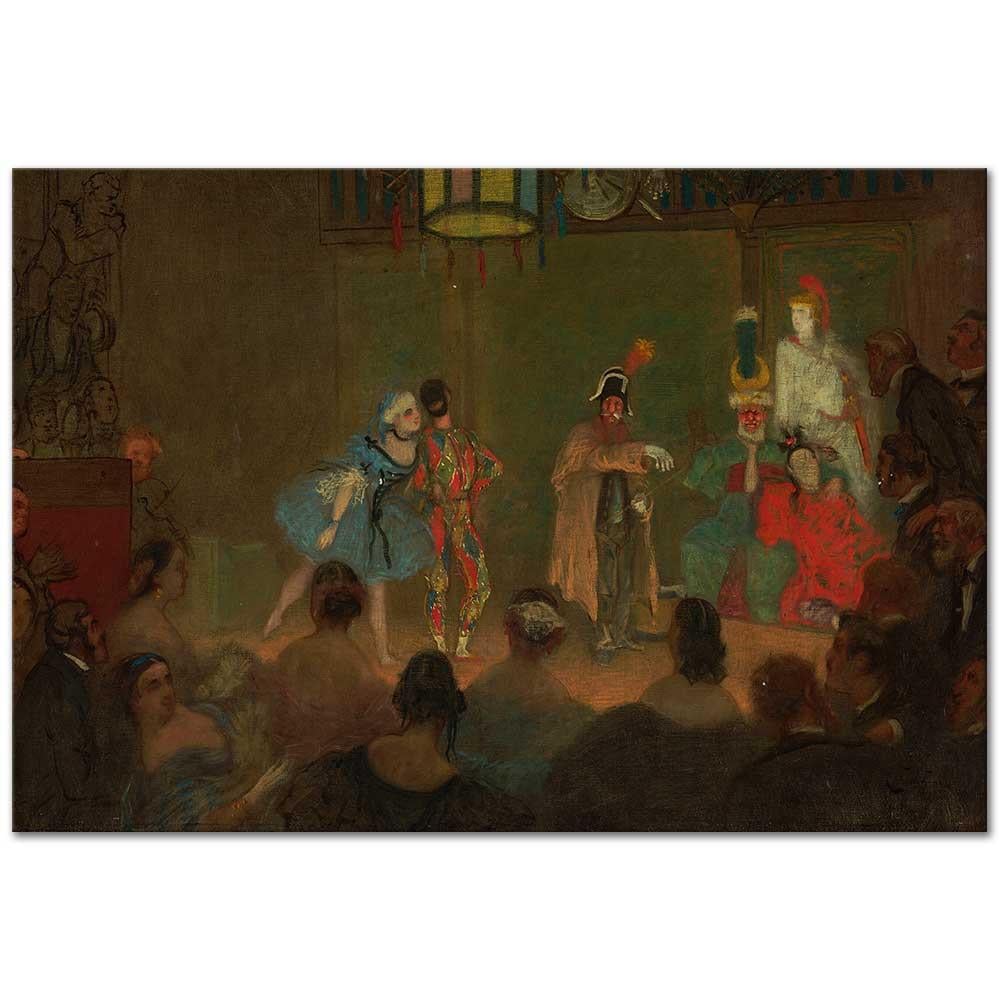 A Theatrical Evening at Prince Napoléon's House by James Tissot as Art Print