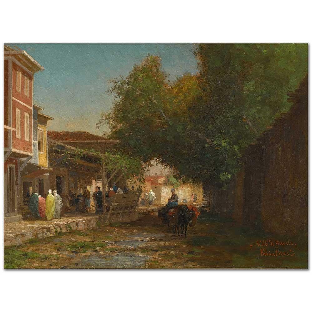 A Turkish Street by Germain Fabius Brest as Art Print