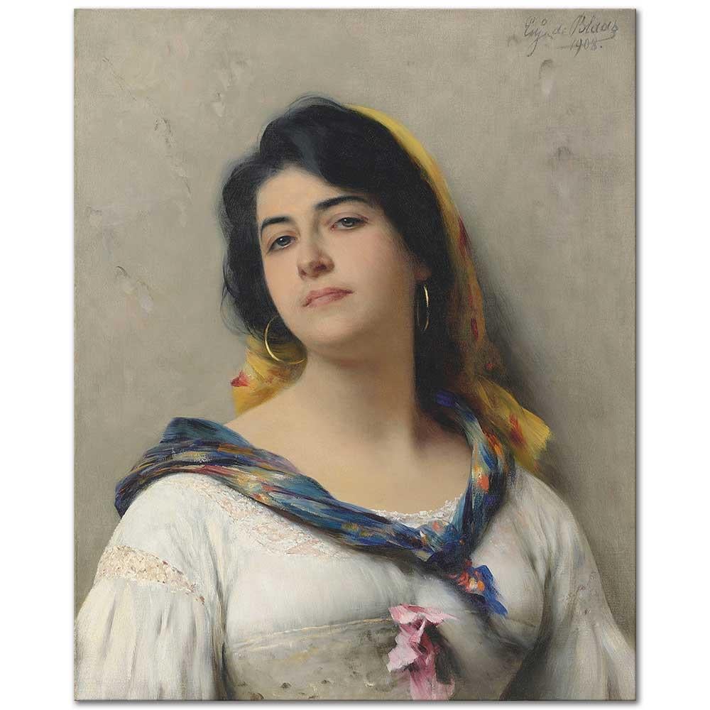 A Young Beauty by Eugene de Blaas