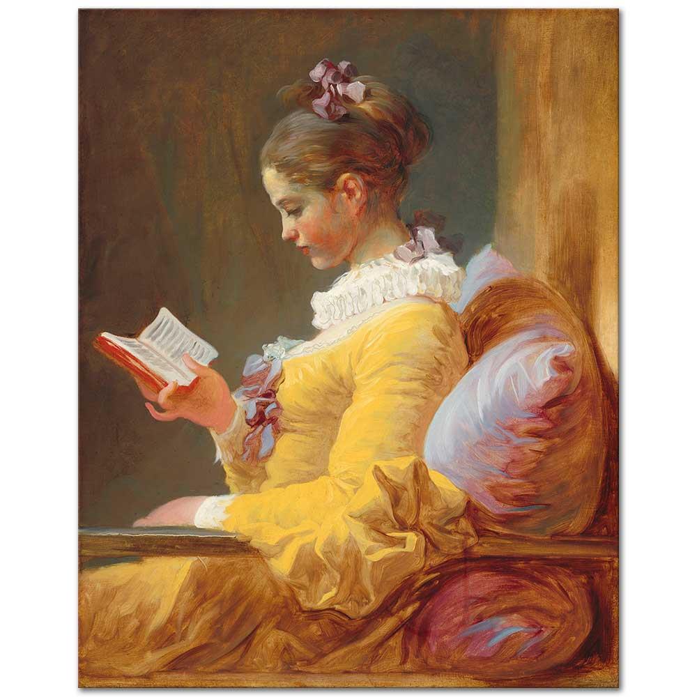 A Young Girl Reading by Jean Honore Fragonard