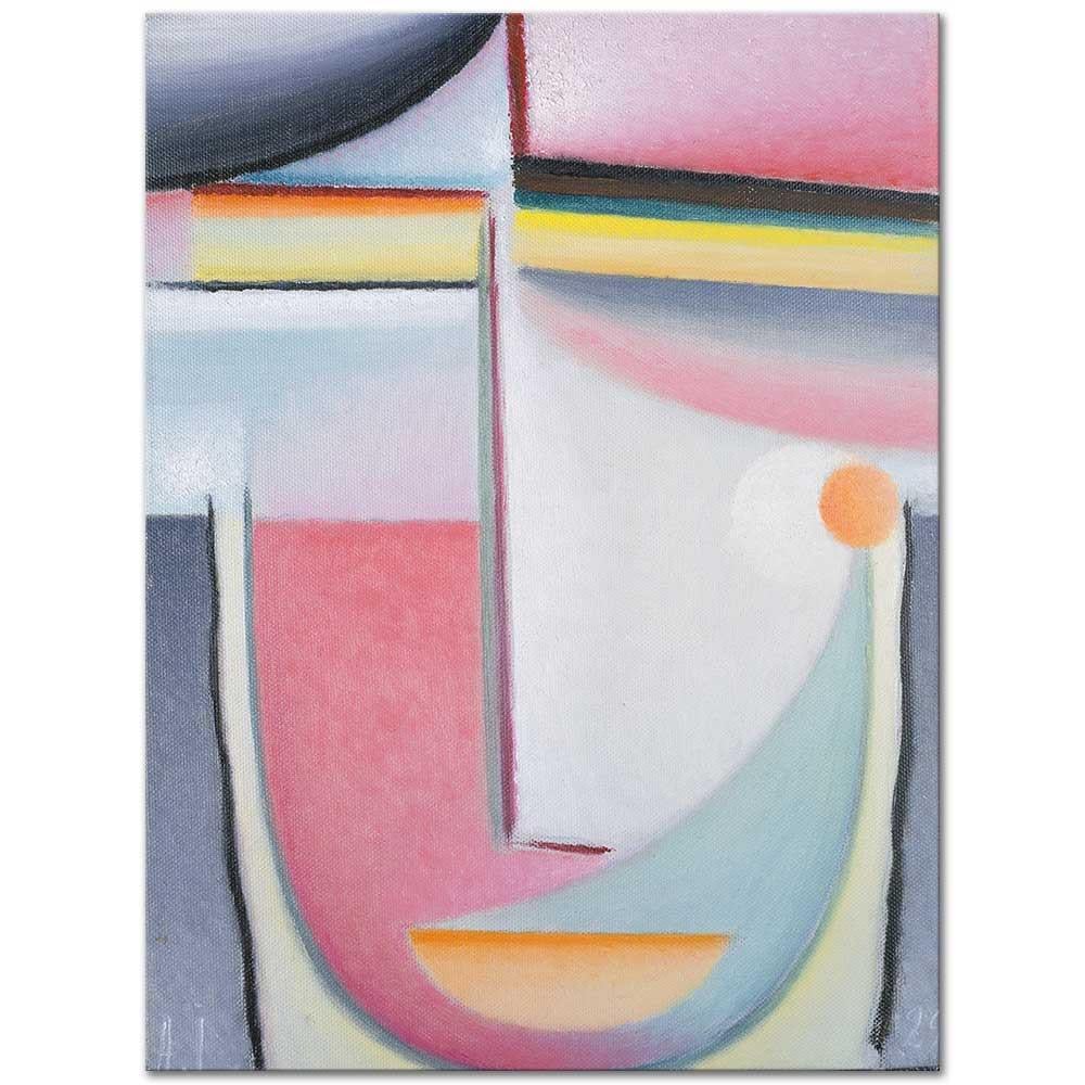 Abstract Head Symphony In Pink by Alexej von Jawlensky