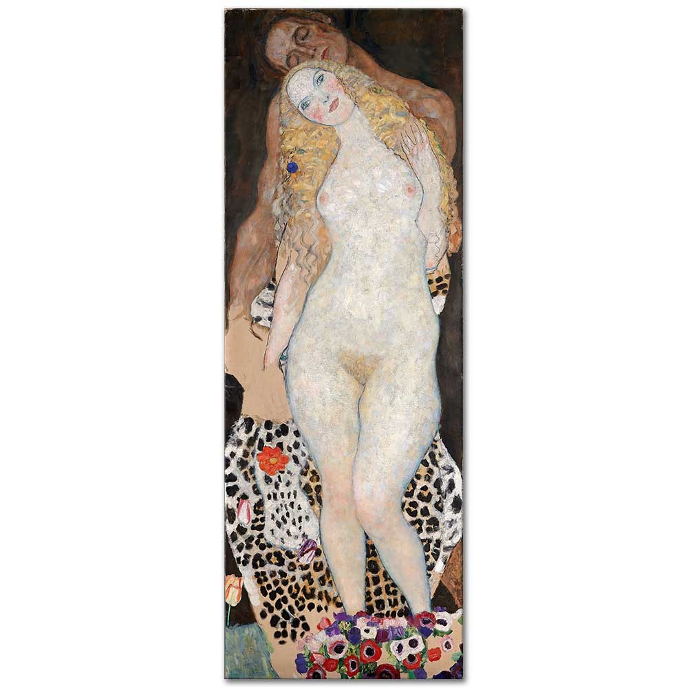 Gustav Klimt Adem ve Havva Kanvas Tablo