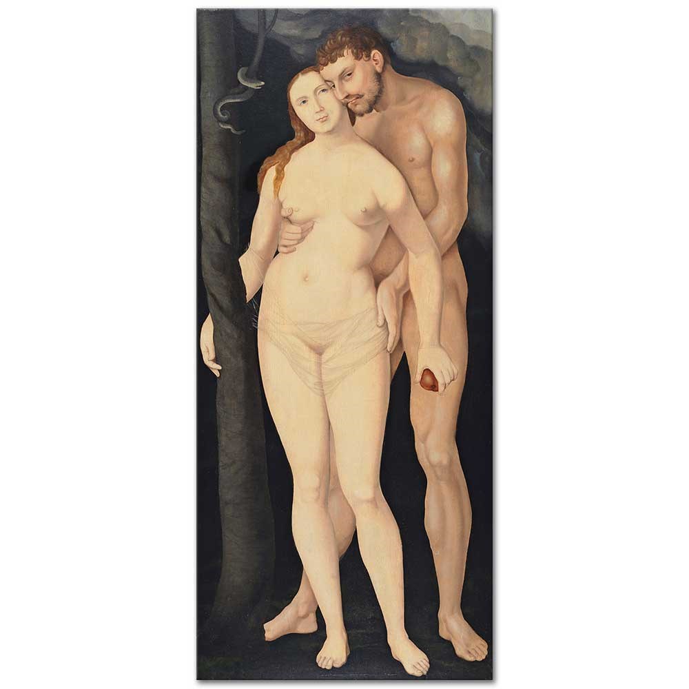 Hans Baldung Grien Adem ve Havva Kanvas Tablo