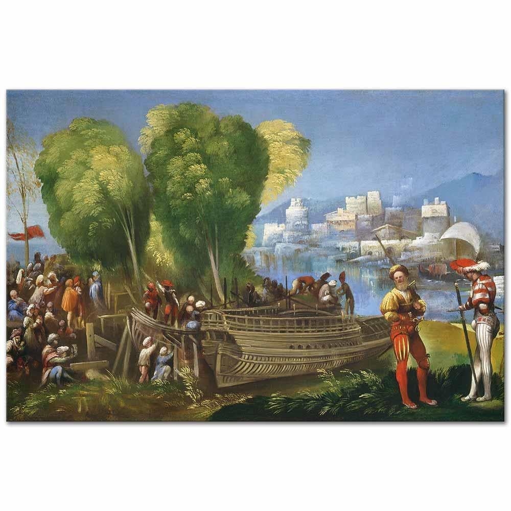 Aeneas and Achates on the Libyan Coast by Dosso Dossi as Art Print