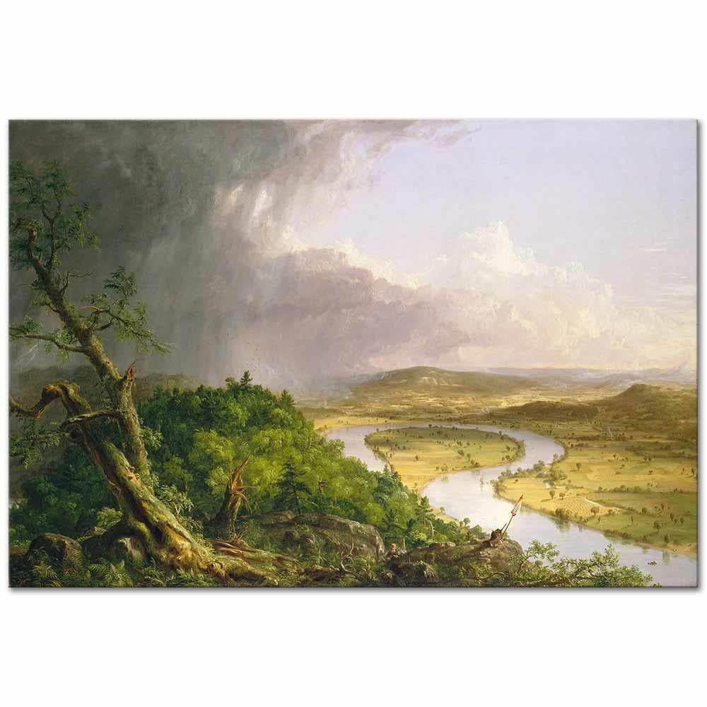 After a Thunderstrom The Oxbow by Thomas Cole as Art Print