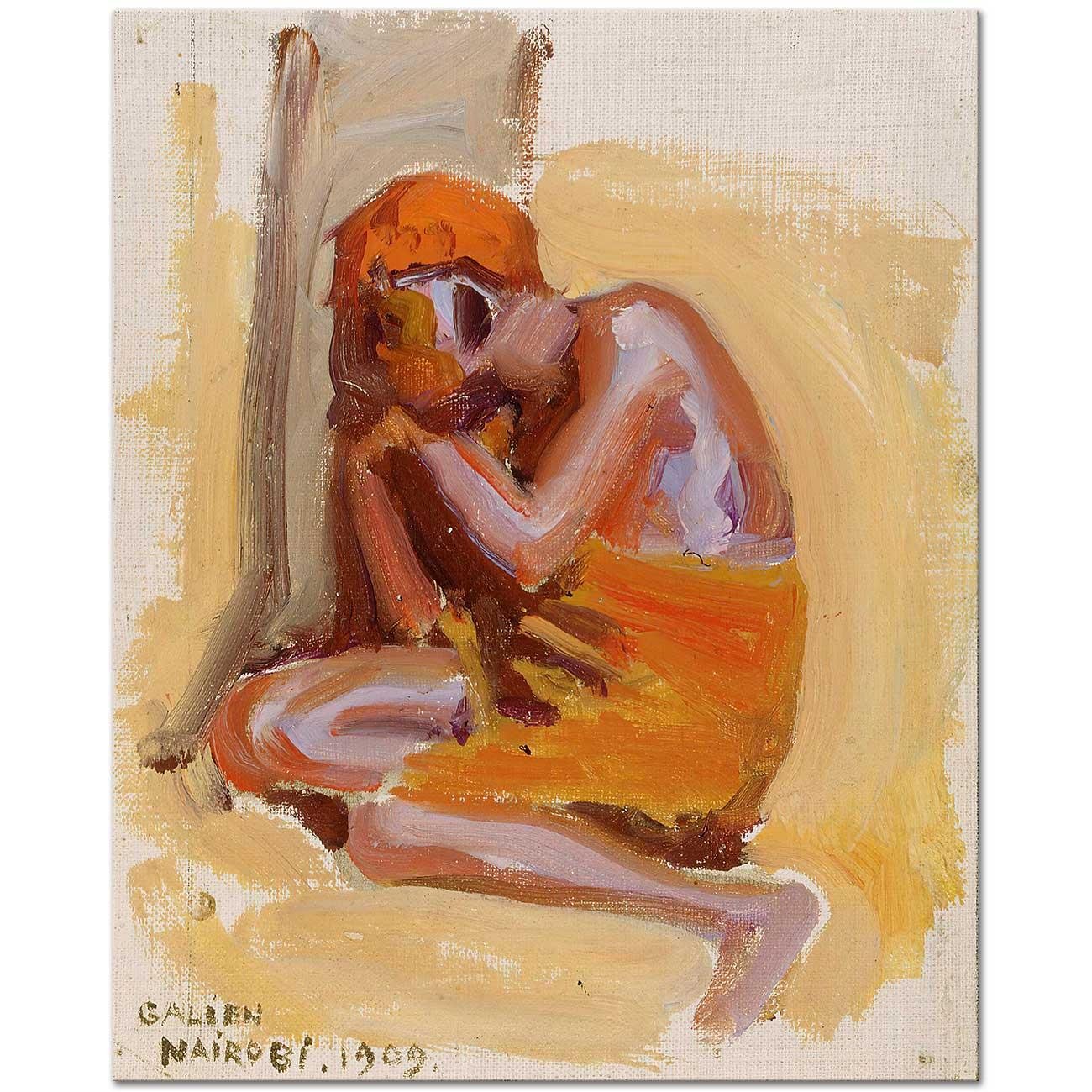 An African Resting by Akseli Gallen Kallela