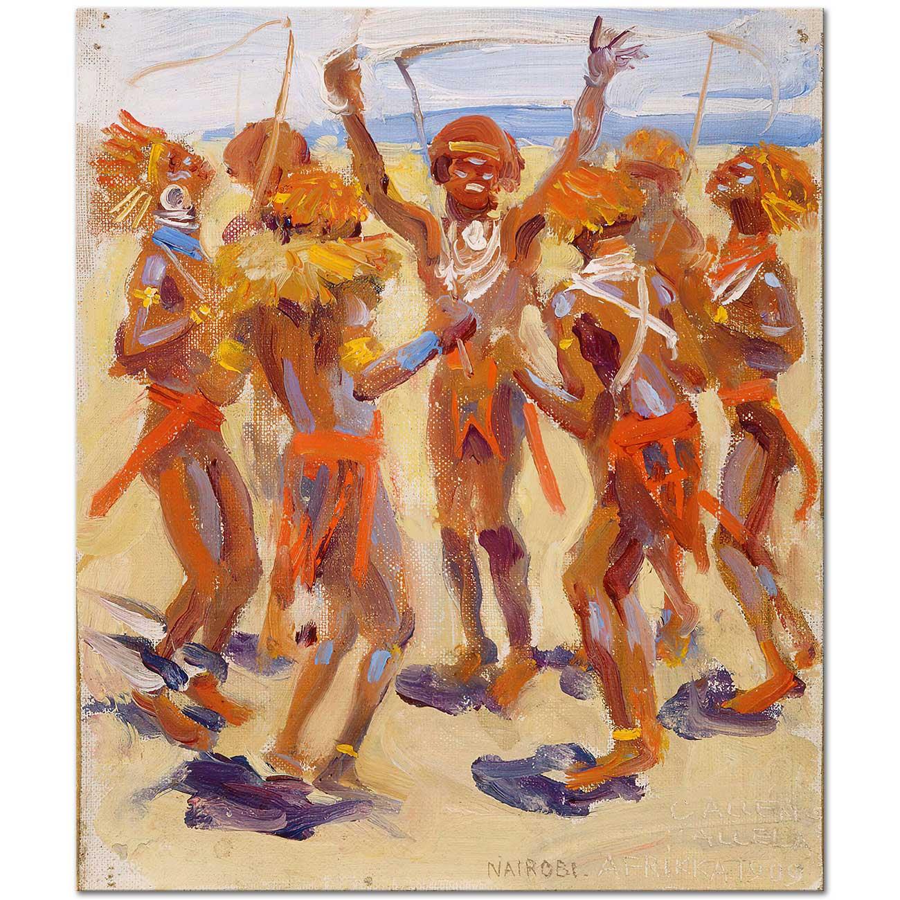 Dancing Kikuyu Warriors by Akseli Gallen Kallela