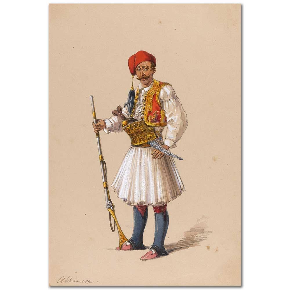 Albanian Soldier (Arnaut) by Amadeo Preziosi
