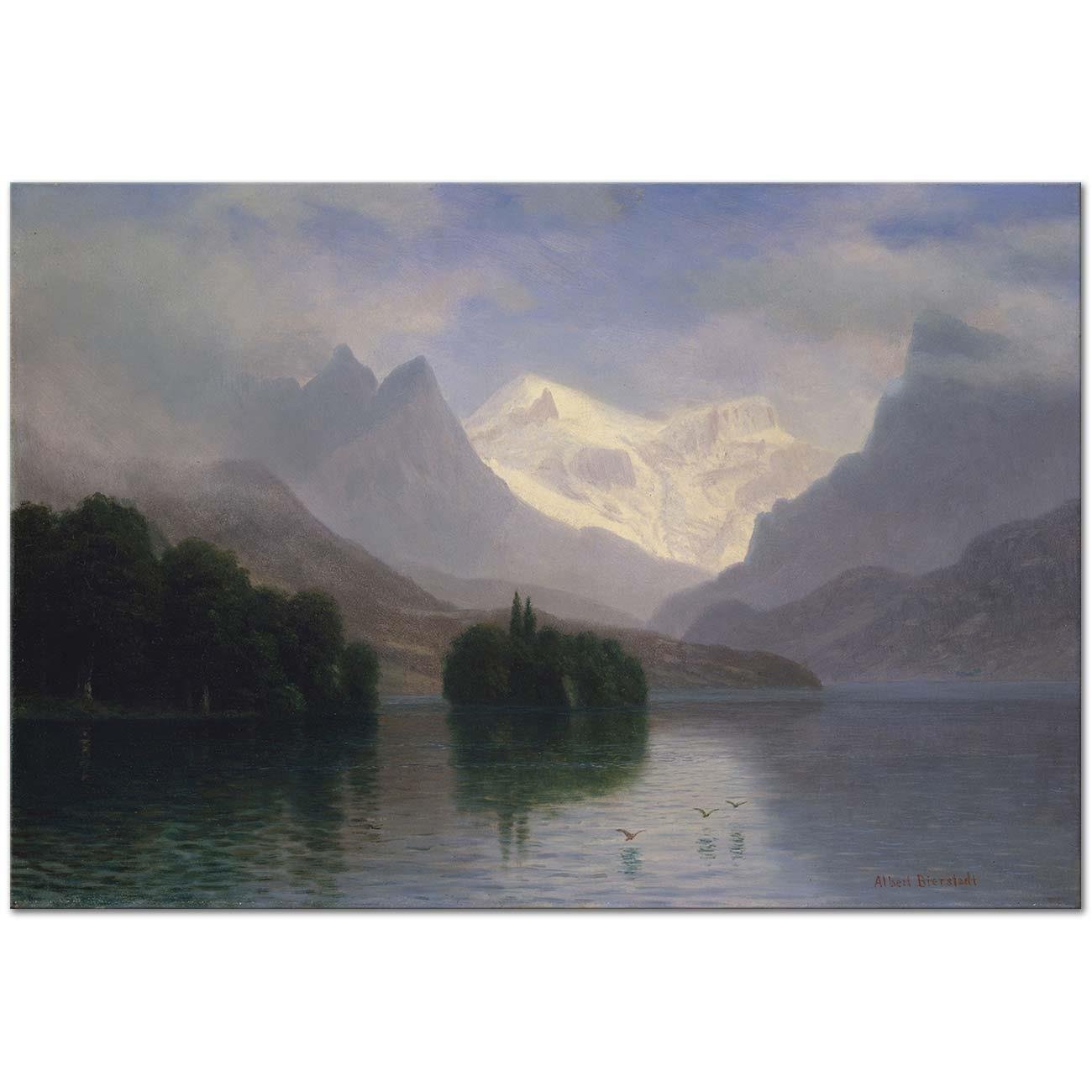 Mountain Scene by Albert Bierstadt