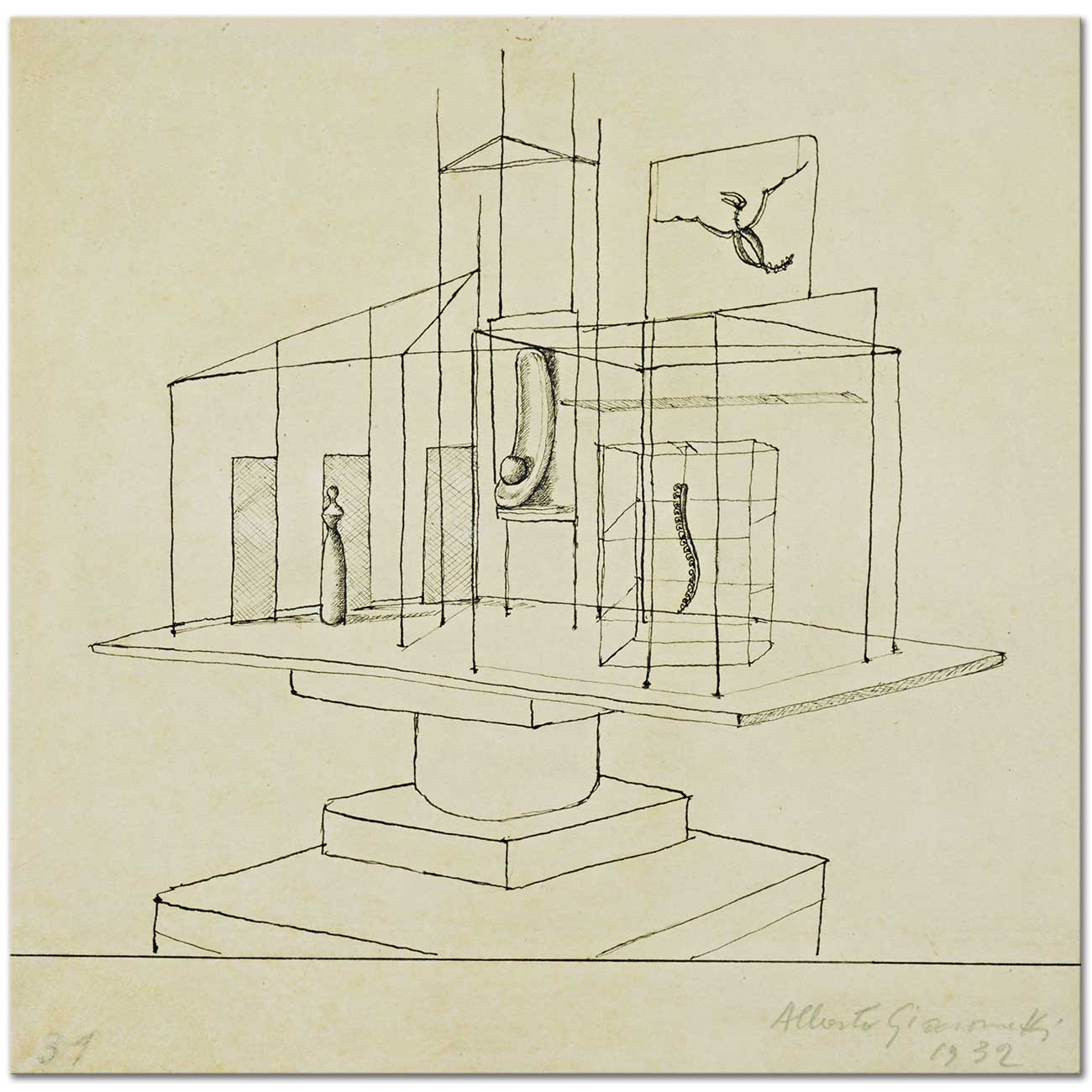 Study for The Palace by Alberto Giacometti