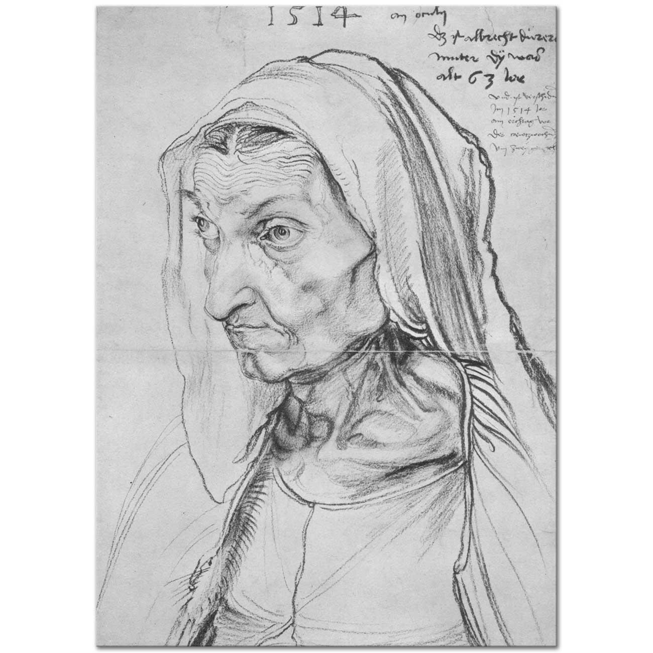 Artist's Mother by Albrecht Dürer