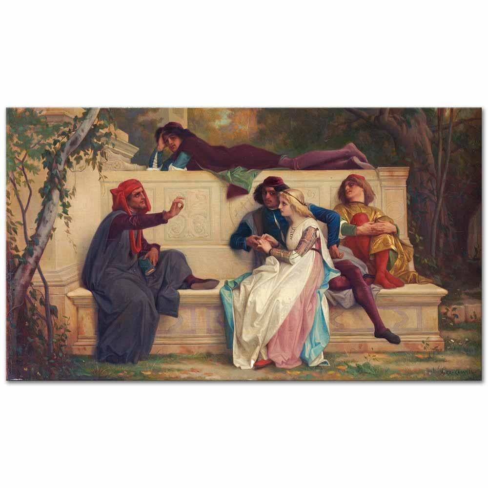 Alexandre Cabanel Floransalı Şair Kanvas Tablo