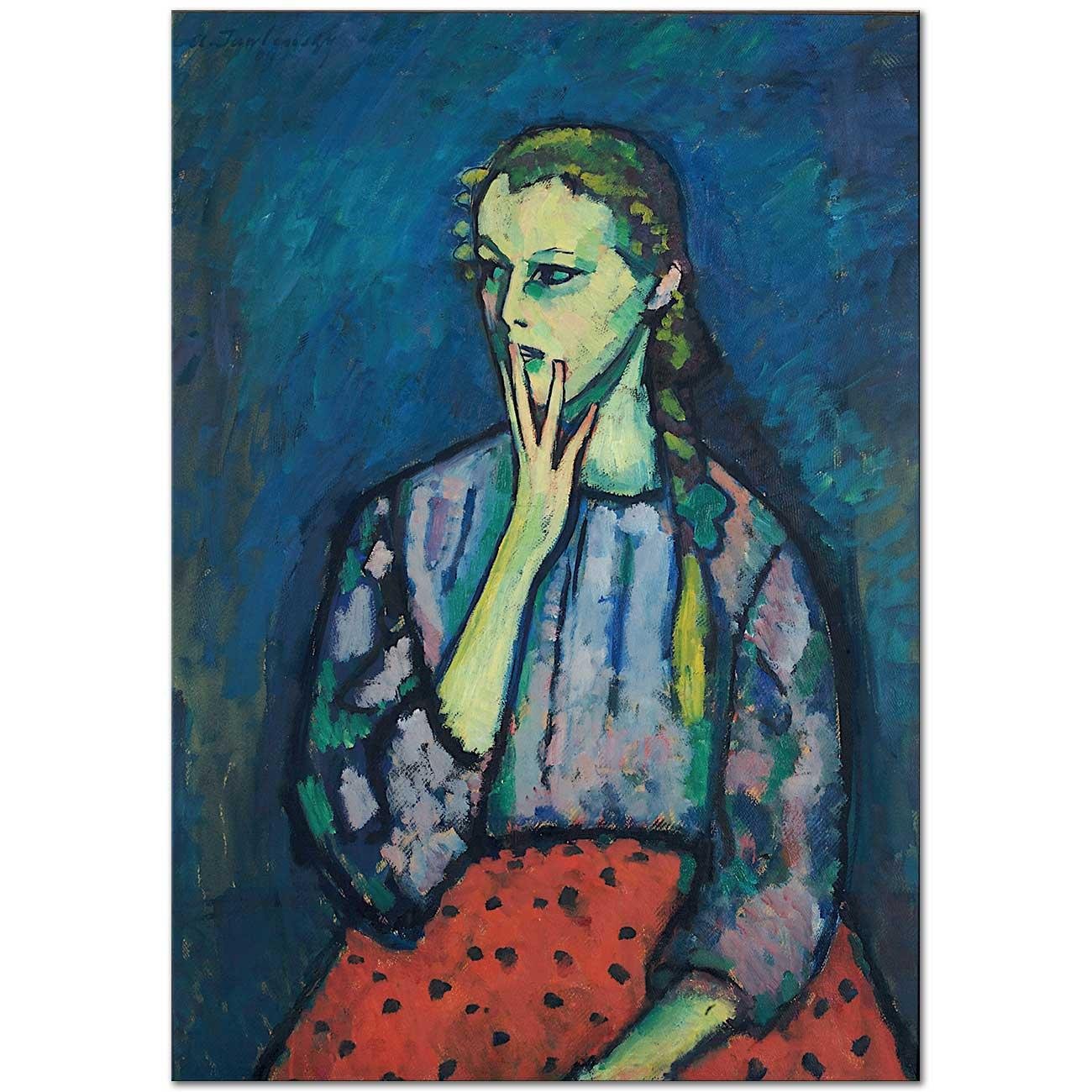 Portrait Of A Girl by Alexej von Jawlensky