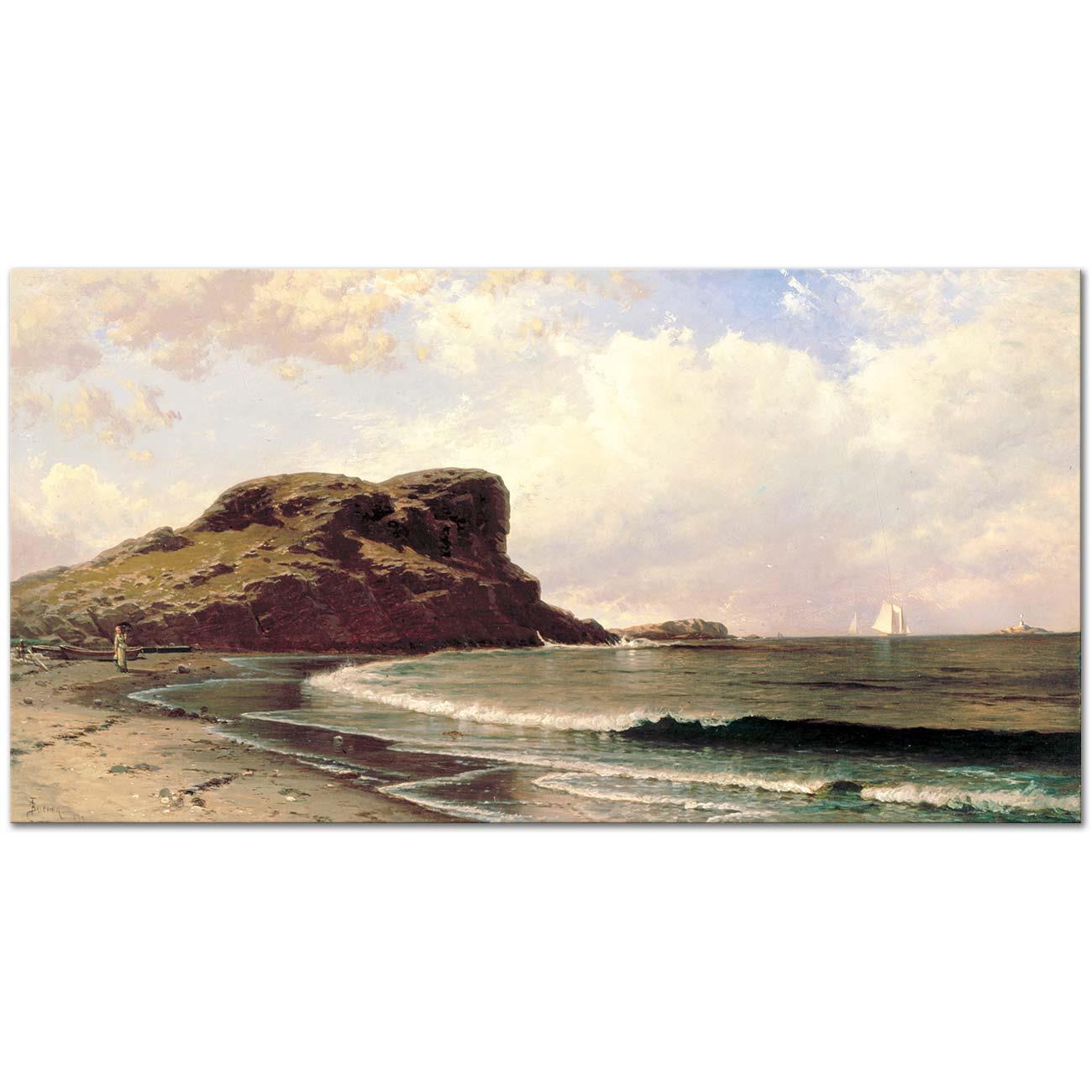 Alfred Thompson Bricher Castle Kayası Massachusetts Kanvas Tablo
