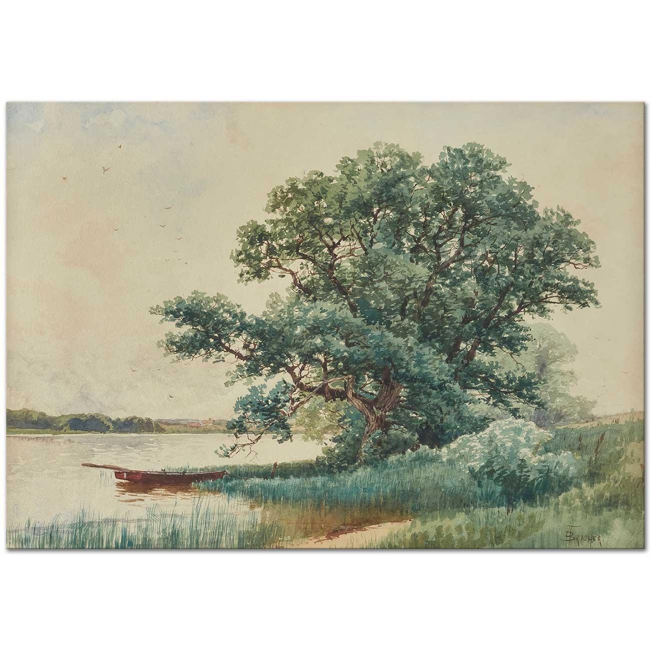Punt on a River by Alfred Thompson Bricher