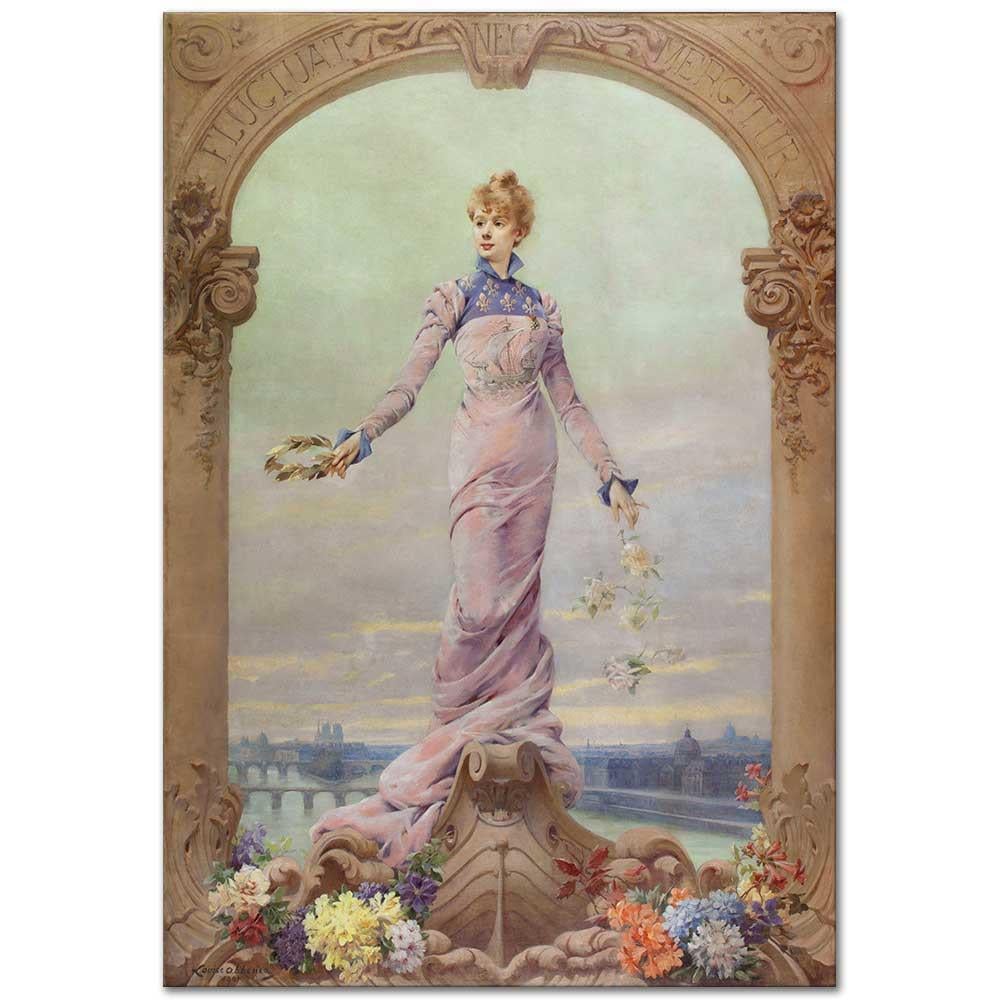 Louise Abbéma Paris Alegorisi Kanvas Tablo