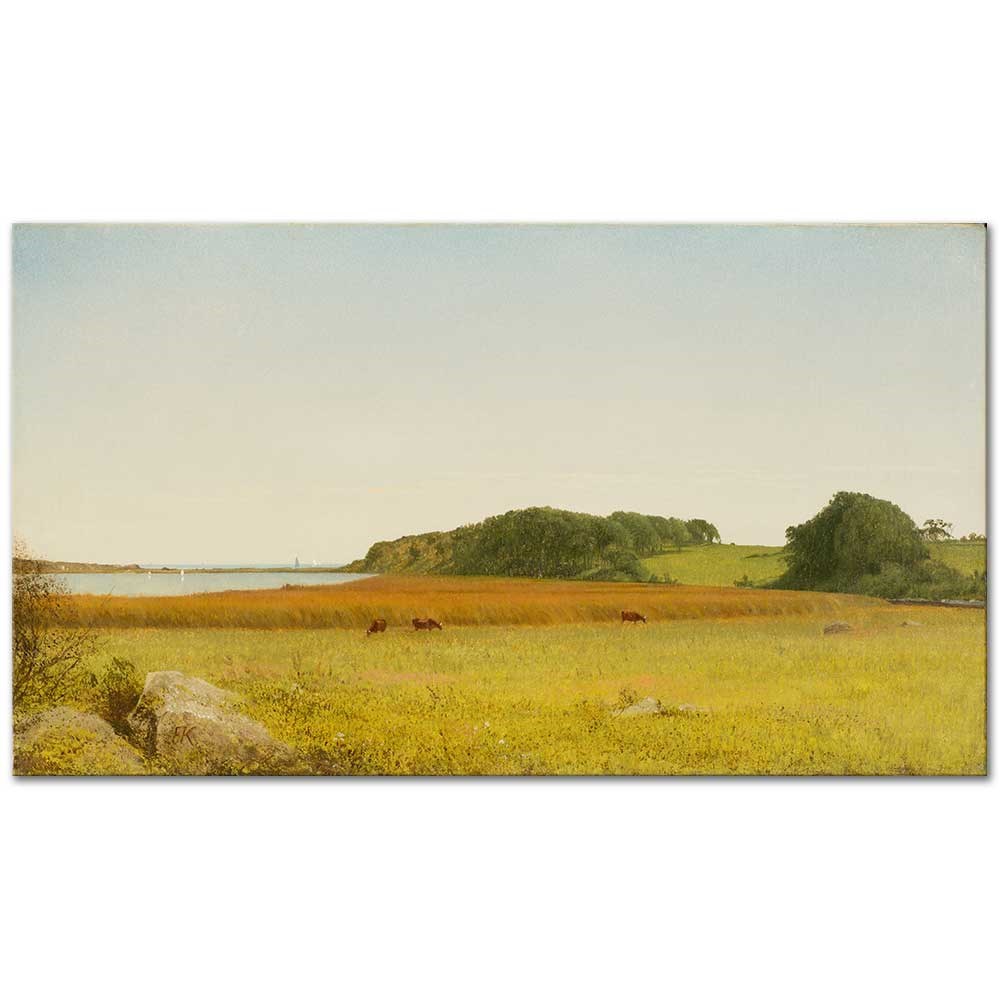 John Frederick Kensett Almy Göleti Newport Kanvas Tablo