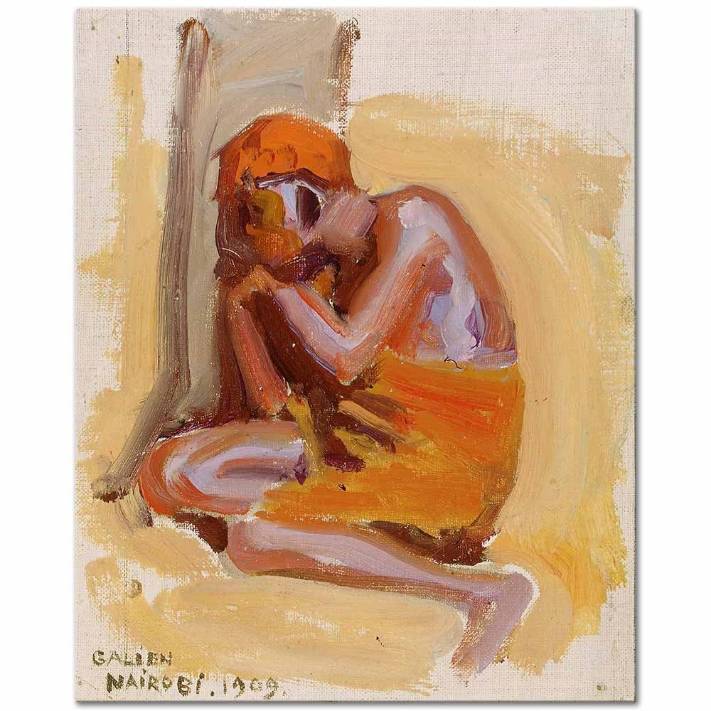An African Resting by Akseli Gallen Kallela