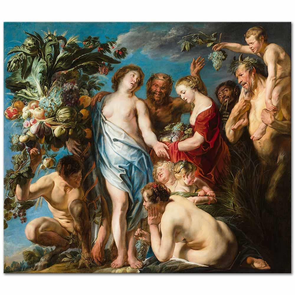 An Allegory Of Fruitfulness by Jacob Jordaens as Fine Art Print