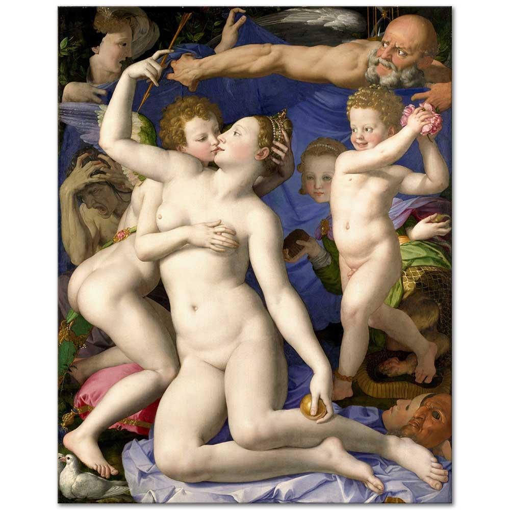 Agnolo Bronzino Venüs'ün Zafer Alegorisi Kanvas Tablo