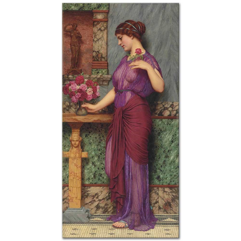 John William Godward Venüse Adak Kanvas Tablo