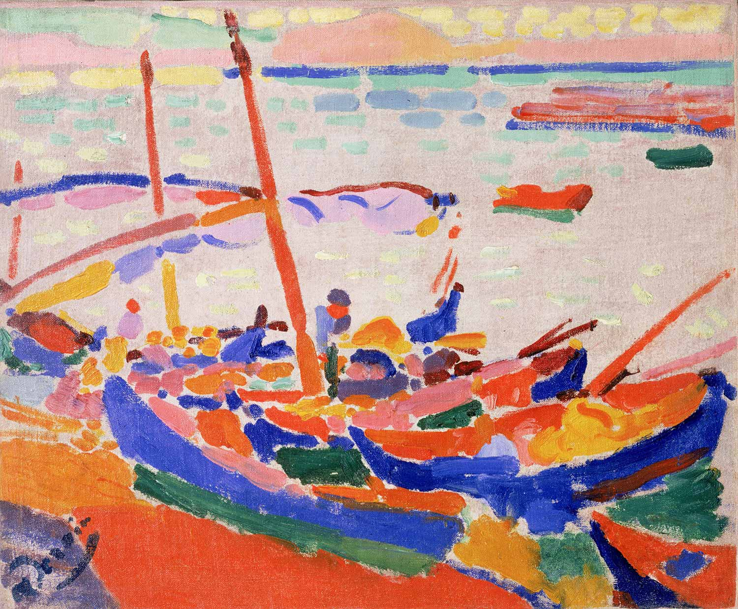 Andre Derain Balıkçı Tekneleri Collioure Kanvas Tablo