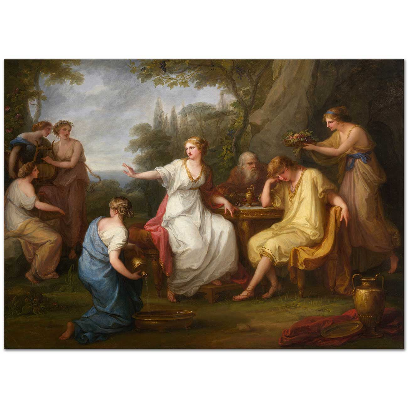 Angelica Kauffman The Sorrow of Telemachus Art Print