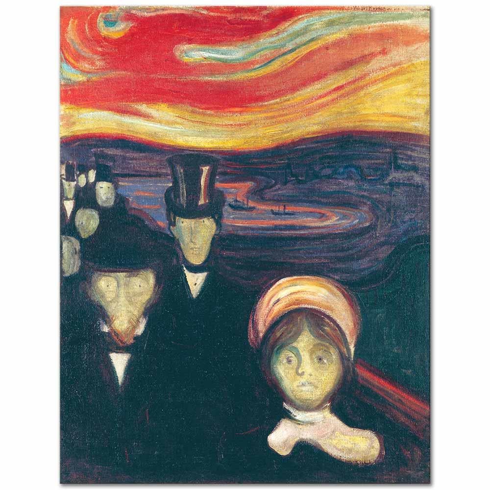 Anxiety by Edvard Munch as Art Print