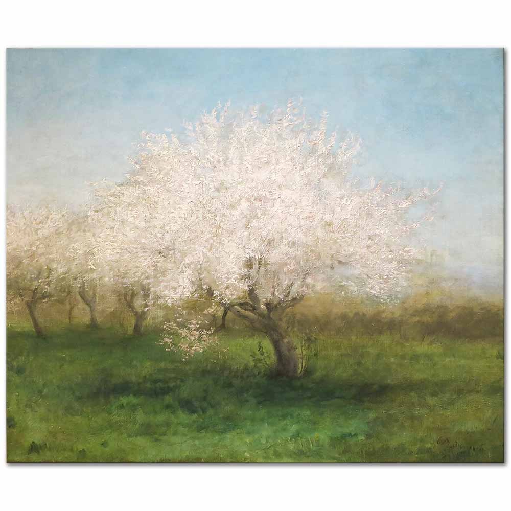 Apple Trees in a Meadow by Edward Mitchell Bannister as Fine Art Print