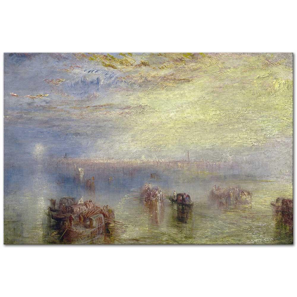 Joseph Mallord William Turner Venedik'e Yaklaşırken Kanvas Tablo