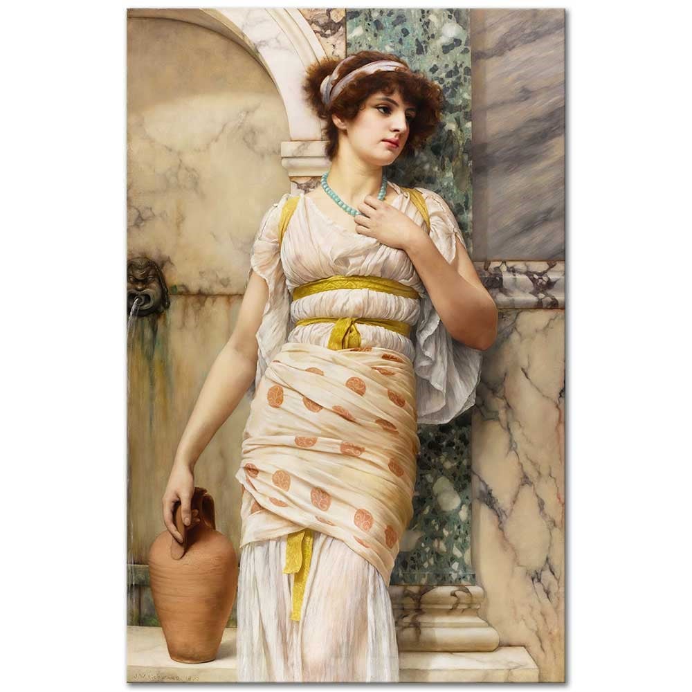 At the Fountain by John William Godward