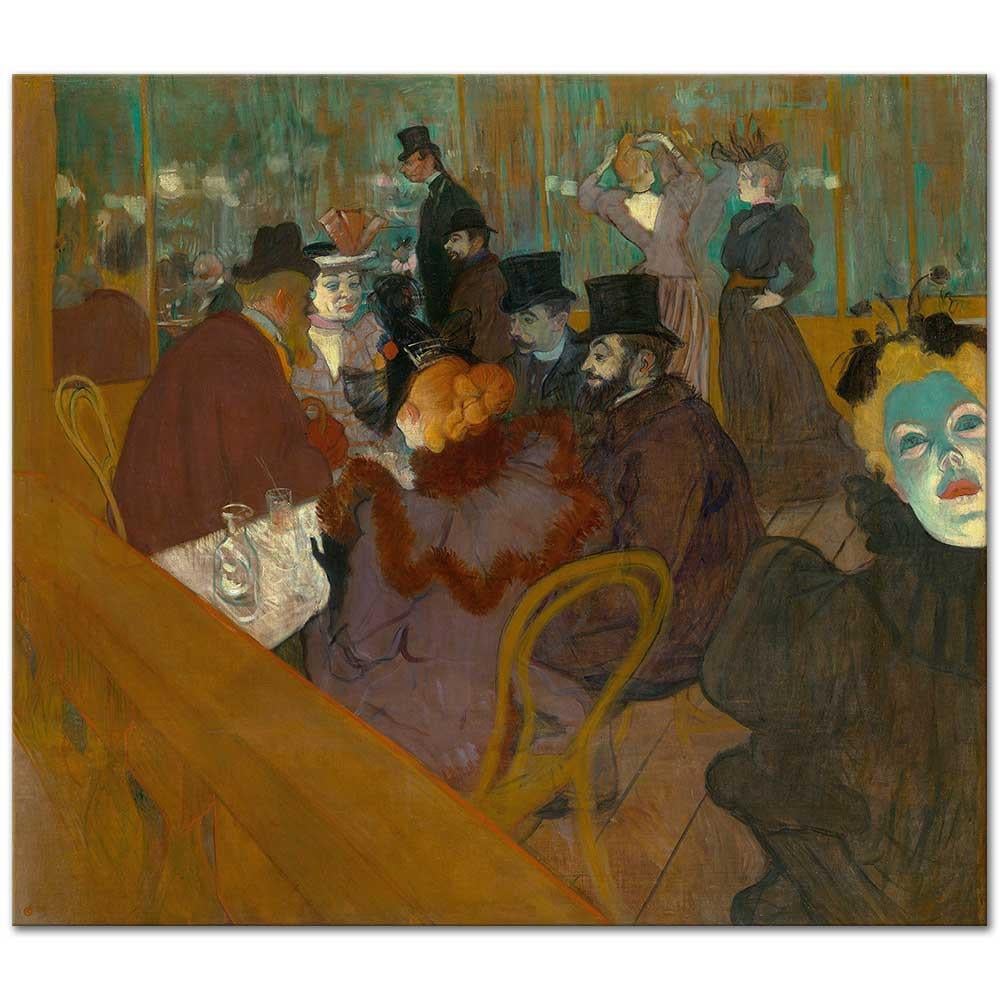 Henri de Toulouse-Lautrec Moulin Rouge'da Kanvas Tablo