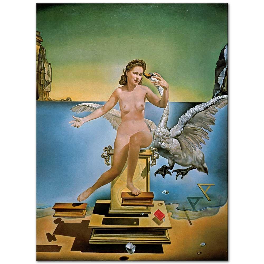 Salvador Dali Atomik Leda Kanvas Tablo